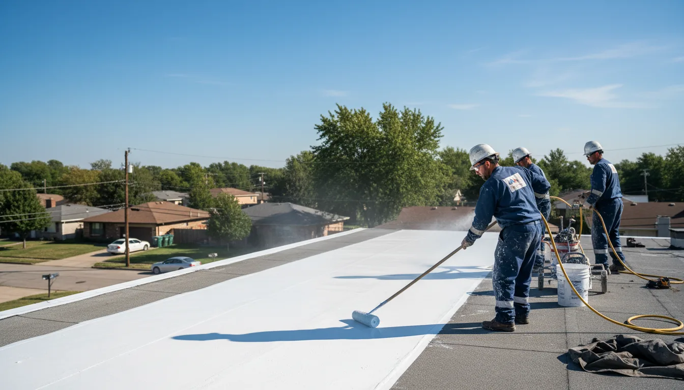 Commercial roof coating in Ruby, SC near me